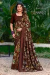 Nargis Vol 5 By Kashvi Black Vichitra Daily Wear Saree Wholesalers In Surat
